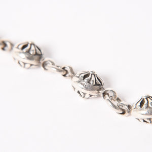 CHROME HEARTS クロムハーツ #1 Cross Ball Bracelet #1クロスボール ブレスレット 重量約51.15g 全長約27cm シルバー925 美品 中古 4a005925