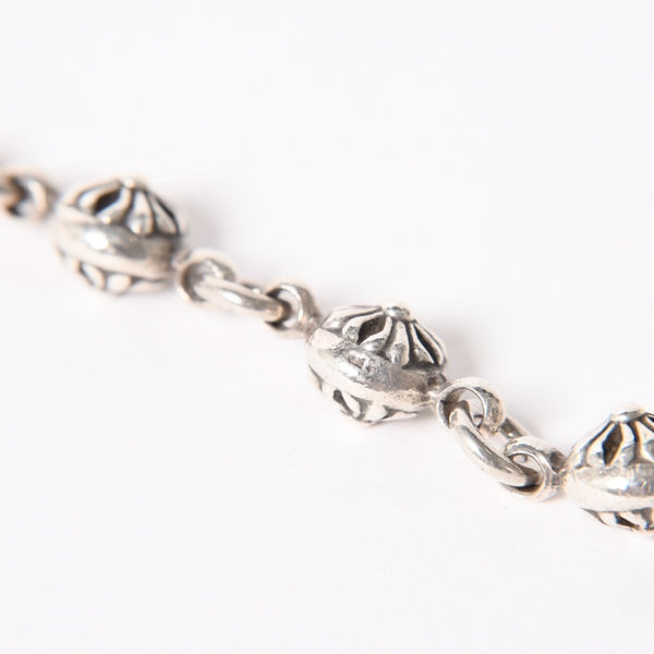 CHROME HEARTS クロムハーツ #1 Cross Ball Bracelet #1クロスボール ブレスレット 重量約51.15g 全長約27cm シルバー925 美品 中古 4a005925