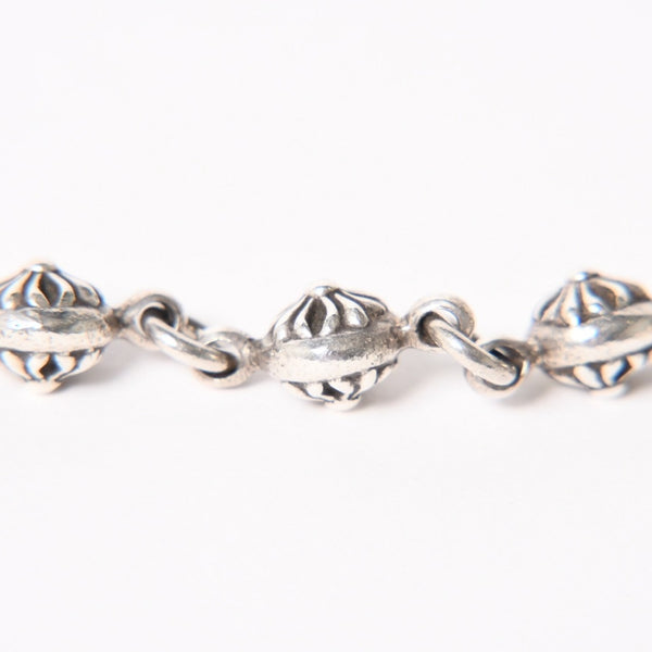 CHROME HEARTS クロムハーツ #1 Cross Ball Bracelet #1クロスボール ブレスレット 重量約51.15g 全長約27cm シルバー925 美品 中古 4a005925