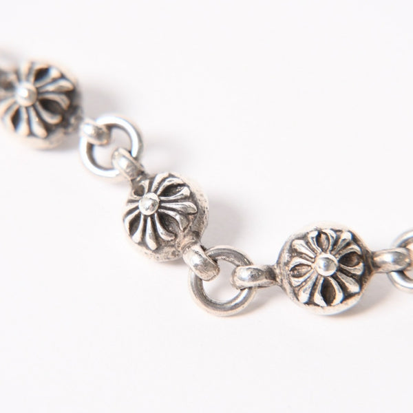 CHROME HEARTS クロムハーツ #1 Cross Ball Bracelet #1クロスボール ブレスレット 重量約51.15g 全長約27cm シルバー925 美品 中古 4a005925