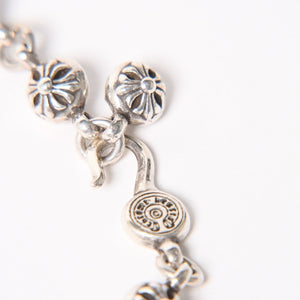 CHROME HEARTS クロムハーツ #1 Cross Ball Bracelet #1クロスボール ブレスレット 重量約51.15g 全長約27cm シルバー925 美品 中古 4a005925