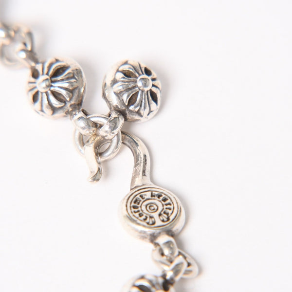 CHROME HEARTS クロムハーツ #1 Cross Ball Bracelet #1クロスボール ブレスレット 重量約51.15g 全長約27cm シルバー925 美品 中古 4a005925