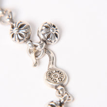 画像をギャラリービューアに読み込む, CHROME HEARTS クロムハーツ #1 Cross Ball Bracelet #1クロスボール ブレスレット 重量約51.15g 全長約27cm シルバー925 美品 中古 4a005925