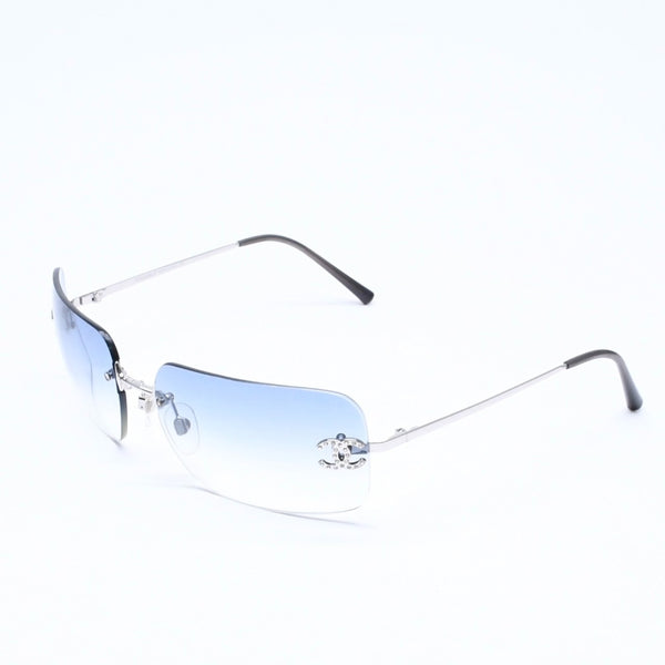 CHANEL シャネル リムレスサングラス ラインストーン ココマーク 4017-D サイズ62◻︎17 120 美品 中古 4a005945