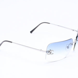 CHANEL シャネル リムレスサングラス ラインストーン ココマーク 4017-D サイズ62◻︎17 120 美品 中古 4a005945