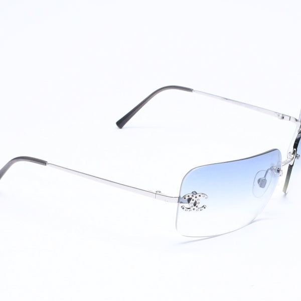 CHANEL シャネル リムレスサングラス ラインストーン ココマーク 4017-D サイズ62◻︎17 120 美品 中古 4a005945