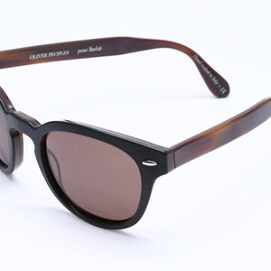 OLIVER PEOPLES オリバーピープルズ × ベルルティ プア ベルルティ シェルドレイク レザー OV5036SQ ブラック ダークブラウン 49□22 145 美品 中古 4a005953