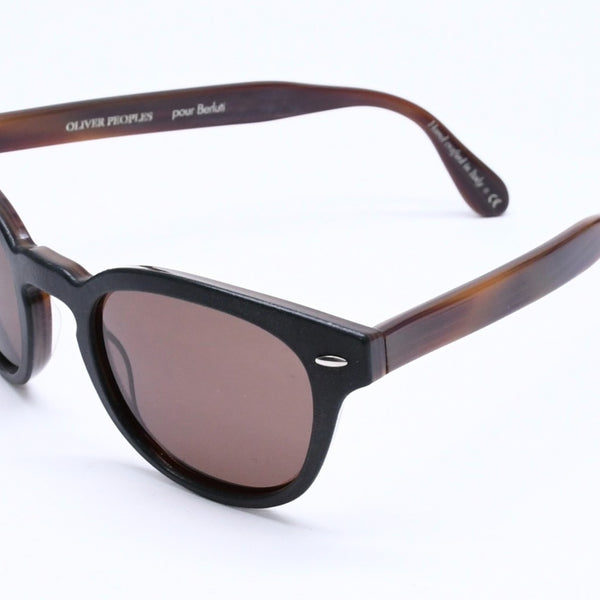 OLIVER PEOPLES オリバーピープルズ × ベルルティ プア ベルルティ シェルドレイク レザー OV5036SQ ブラック ダークブラウン 49□22 145 美品 中古 4a005953