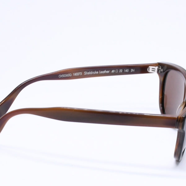 OLIVER PEOPLES オリバーピープルズ × ベルルティ プア ベルルティ シェルドレイク レザー OV5036SQ ブラック ダークブラウン 49□22 145 美品 中古 4a005953