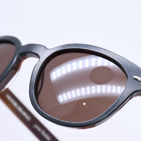 OLIVER PEOPLES オリバーピープルズ × ベルルティ プア ベルルティ シェルドレイク レザー OV5036SQ ブラック ダークブラウン 49□22 145 美品 中古 4a005953