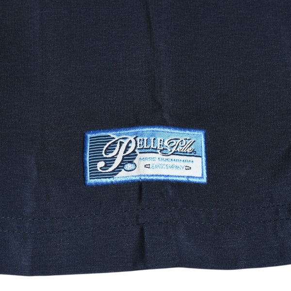 極美品 PELLE PELLE ペレペレ ストリートトラフィック総柄シャツ ネイビー オーバーサイズ Lサイズ 90年代-00年代 アメ車 中古 4a005949