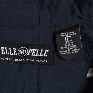 極美品 PELLE PELLE ペレペレ ストリートトラフィック総柄シャツ ネイビー オーバーサイズ Lサイズ 90年代-00年代 アメ車 中古 4a005949