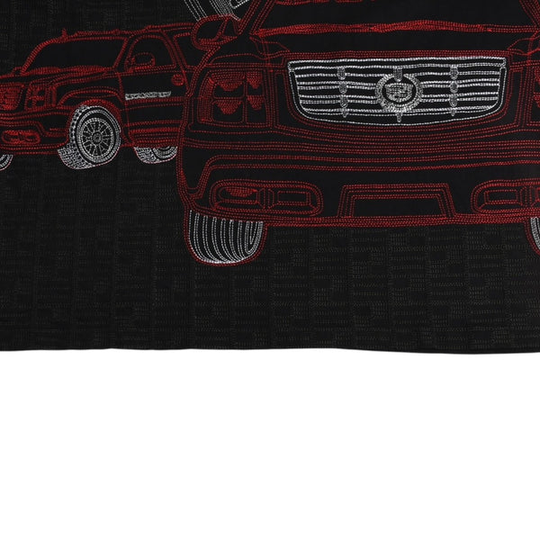 pellepelle ペレペレ 半袖Tシャツ car 刺繍 00s サイズ3XL レッド ブラック コットン 古着 美品 中古 4a005950
