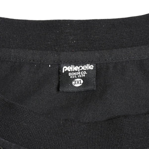 pellepelle ペレペレ 半袖Tシャツ car 刺繍 00s サイズ3XL レッド ブラック コットン 古着 美品 中古 4a005950