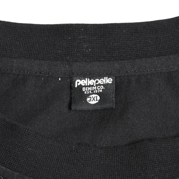 pellepelle ペレペレ 半袖Tシャツ car 刺繍 00s サイズ3XL レッド ブラック コットン 古着 美品 中古 4a005950
