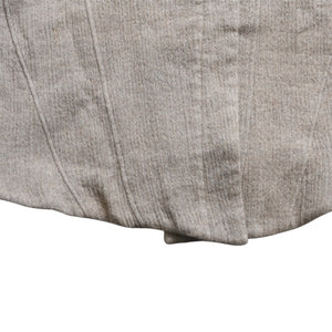 HELMUT LANG Wool Felt Leather Asymmetric Coat Brown Beige Good Condition Used 4a005943