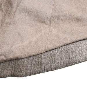 HELMUT LANG Wool Felt Leather Asymmetric Coat Brown Beige Good Condition Used 4a005943