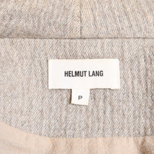 画像をギャラリービューアに読み込む, HELMUT LANG ヘルムートラング ウールフェルト レザー アシンメトリーコート ブラウン ベージュ 美品 中古 4a005943