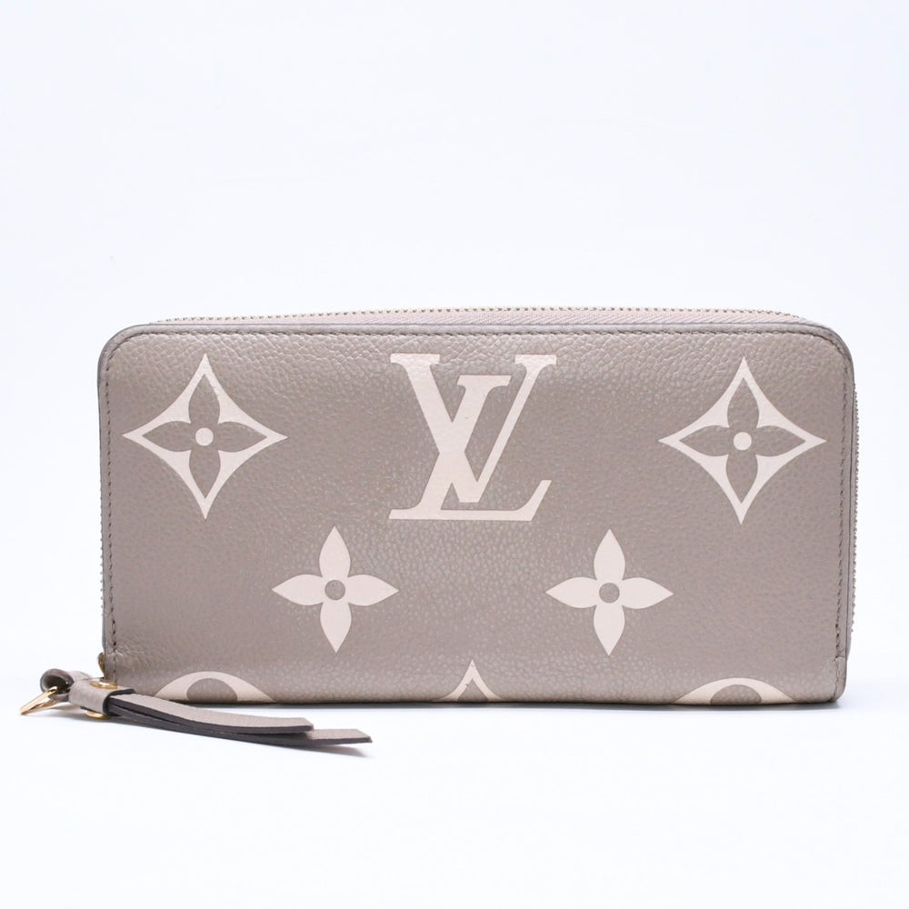 LOUIS VUITTON ルイヴィトン モノグラム アンプラント ジッピーウォレット ベージュ アイボリー ゴールド金具 長財布 財布 M69794 中古 4a005940