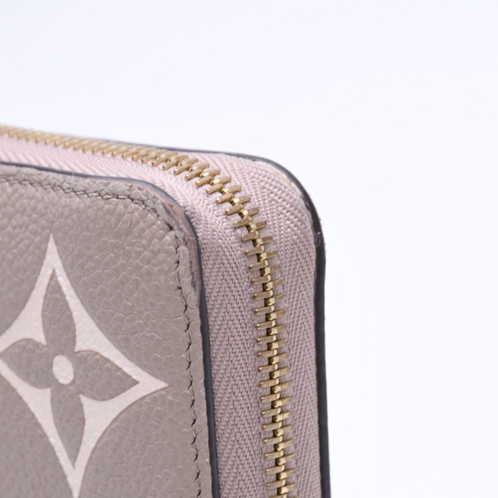 LOUIS VUITTON ルイヴィトン モノグラム アンプラント ジッピーウォレット ベージュ アイボリー ゴールド金具 長財布 財布 M69794 中古 4a005940