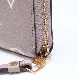 LOUIS VUITTON ルイヴィトン モノグラム アンプラント ジッピーウォレット ベージュ アイボリー ゴールド金具 長財布 財布 M69794 中古 4a005940
