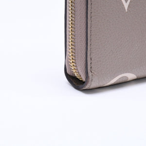 LOUIS VUITTON ルイヴィトン モノグラム アンプラント ジッピーウォレット ベージュ アイボリー ゴールド金具 長財布 財布 M69794 中古 4a005940