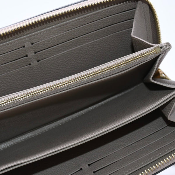 LOUIS VUITTON ルイヴィトン モノグラム アンプラント ジッピーウォレット ベージュ アイボリー ゴールド金具 長財布 財布 M69794 中古 4a005940