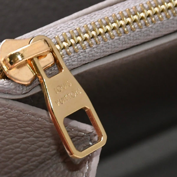 LOUIS VUITTON ルイヴィトン モノグラム アンプラント ジッピーウォレット ベージュ アイボリー ゴールド金具 長財布 財布 M69794 中古 4a005940