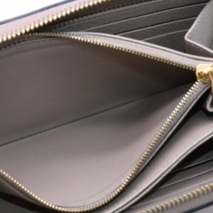 LOUIS VUITTON ルイヴィトン モノグラム アンプラント ジッピーウォレット ベージュ アイボリー ゴールド金具 長財布 財布 M69794 中古 4a005940