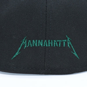 新品未使用 MANNAHATTA NYC マナハッタ NYC FUEGO LOGO NEWERA 59FIFTY サイズ7 3/8(58.7cm) ブラック グリーン ニューヨークヤンキース 中古 4a005964