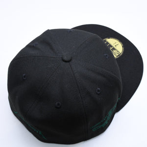 新品未使用 MANNAHATTA NYC マナハッタ NYC FUEGO LOGO NEWERA 59FIFTY サイズ7 3/8(58.7cm) ブラック グリーン ニューヨークヤンキース 中古 4a005964