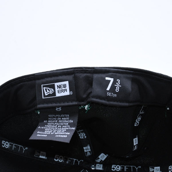 新品未使用 MANNAHATTA NYC マナハッタ NYC FUEGO LOGO NEWERA 59FIFTY サイズ7 3/8(58.7cm) ブラック グリーン ニューヨークヤンキース 中古 4a005964
