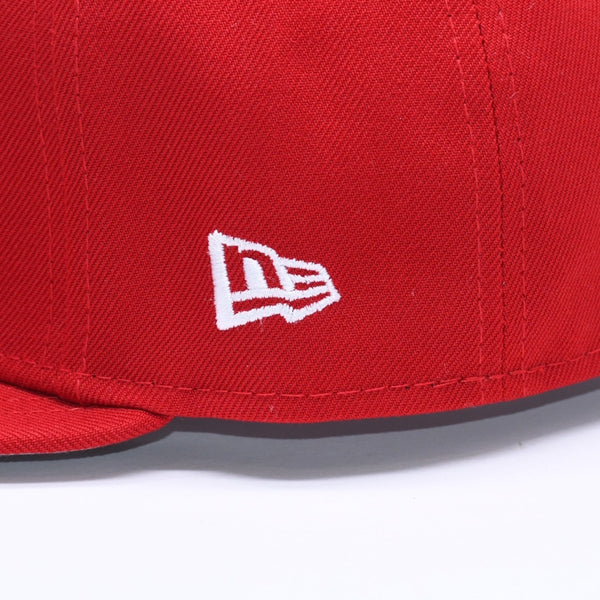 新品未使用 MANNAHATTA NYC マナハッタ NYC FUEGO LOGO NEWERA 59FIFTY サイズ7 3/8(58.7cm) レッド ニューヨークヤンキース 中古 4a005966