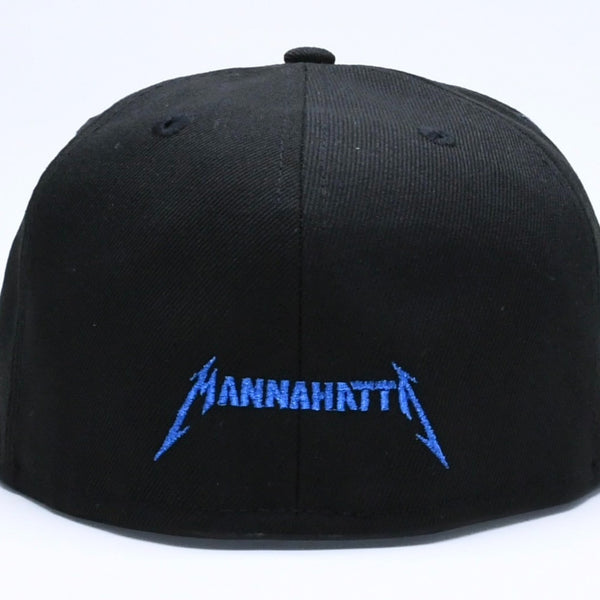 新品未使用 MANNAHATTA NYC マナハッタ NYC FUEGO LOGO NEWERA 59FIFTY サイズ7 3/8(58.7cm) ブラック ブルー ニューヨークヤンキース 中古 4a005965