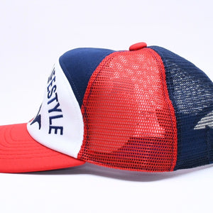 新品未使用 SAINT Mxxxxxxx セントマイケル MESH CAP LIFE STYLE ネイビー レッド SM-MK1-0000-077 キャップ 中古 4a005968