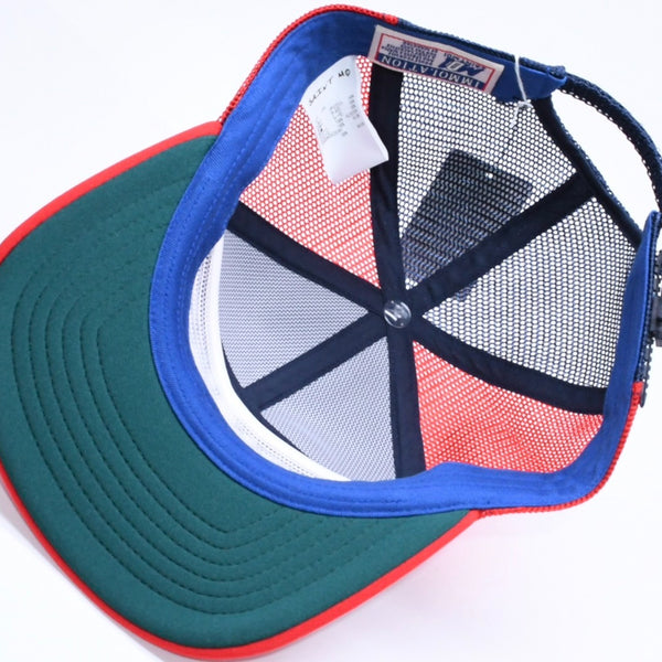 新品未使用 SAINT Mxxxxxxx セントマイケル MESH CAP LIFE STYLE ネイビー レッド SM-MK1-0000-077 キャップ 中古 4a005968