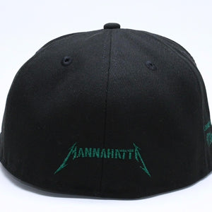 新品未使用 MANNAHATTA NYC マナハッタ NYC FUEGO LOGO NEWERA 59FIFTY サイズ7 3/8(58.7cm) ブラック グリーン ニューヨークヤンキース 中古 4a005964