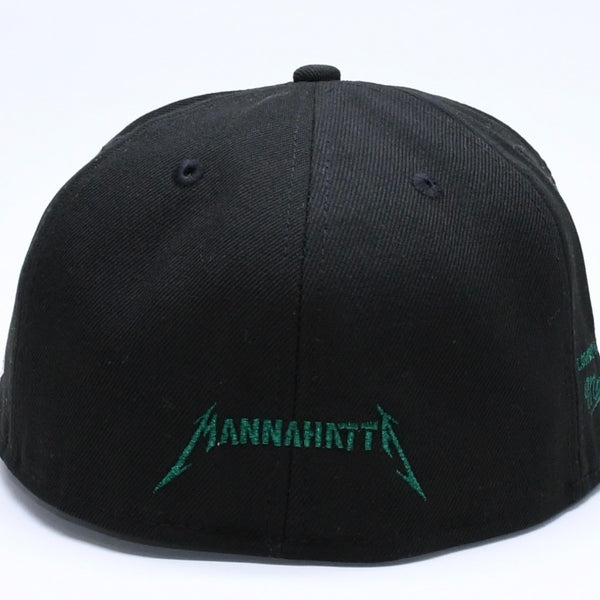 新品未使用 MANNAHATTA NYC マナハッタ NYC FUEGO LOGO NEWERA 59FIFTY サイズ7 3/8(58.7cm) ブラック グリーン ニューヨークヤンキース 中古 4a005964