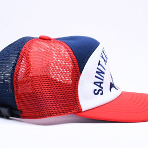 新品未使用 SAINT Mxxxxxxx セントマイケル MESH CAP LIFE STYLE ネイビー レッド SM-MK1-0000-077 キャップ 中古 4a005967