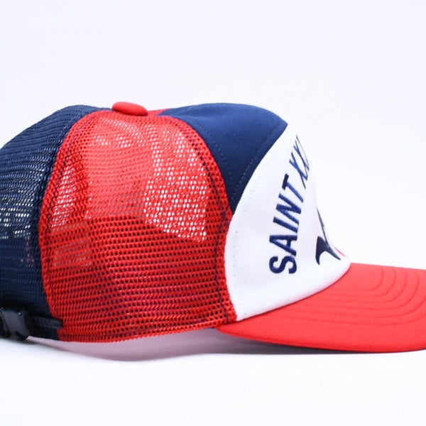 新品未使用 SAINT Mxxxxxxx セントマイケル MESH CAP LIFE STYLE ネイビー レッド SM-MK1-0000-077 キャップ 中古 4a005967