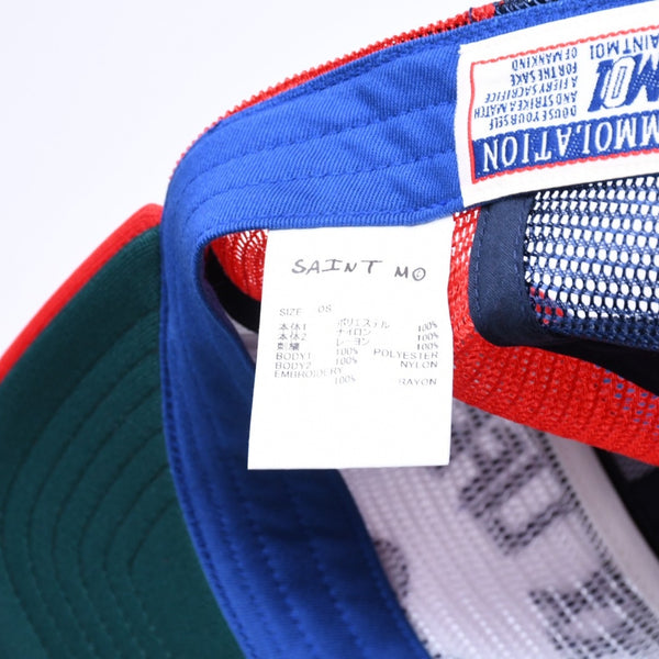 新品未使用 SAINT Mxxxxxxx セントマイケル MESH CAP LIFE STYLE ネイビー レッド SM-MK1-0000-077 キャップ 中古 4a005969