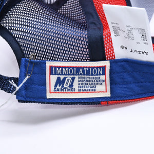 新品未使用 SAINT Mxxxxxxx セントマイケル MESH CAP LIFE STYLE ネイビー レッド SM-MK1-0000-077 キャップ 中古 4a005969