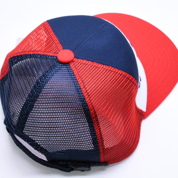新品未使用 SAINT Mxxxxxxx セントマイケル MESH CAP LIFE STYLE ネイビー レッド SM-MK1-0000-077 キャップ 中古 4a005970
