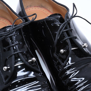 Christian Louboutin クリスチャンルブタン ドレスシューズ Chambeliss シャンブリス パテントレザー オックスフォード 靴 ブラック サイズ43 美品 中古 4a006032