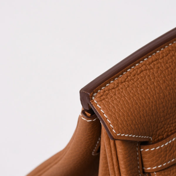 新品同様品 HERMES エルメス バーキン40 ゴールド トゴ 40cm W刻印 シルバー金具 ハンドバッグ 中古 4a005972