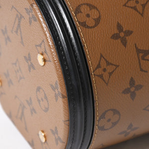 極美品 LOUIS VUITTON ルイヴィトン カンヌ ショルダーバッグ M43986 モノグラムリバース ブラウン ブラック 中古 4a005978
