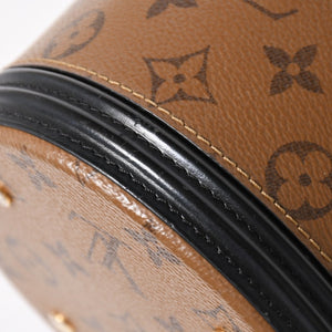極美品 LOUIS VUITTON ルイヴィトン カンヌ ショルダーバッグ M43986 モノグラムリバース ブラウン ブラック 中古 4a005978