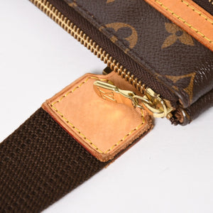 極美品 LOUIS VUITTON ルイヴィトン ポシェット ボスフォール ショルダーバッグ M40044 モノグラムキャンバス MI0056 ブラウン ゴールド金具 中古 4a005822