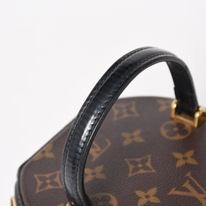 極美品 LOUIS VUITTON ルイヴィトン カンヌ ショルダーバッグ M43986 モノグラムリバース ブラウン ブラック 中古 4a005978