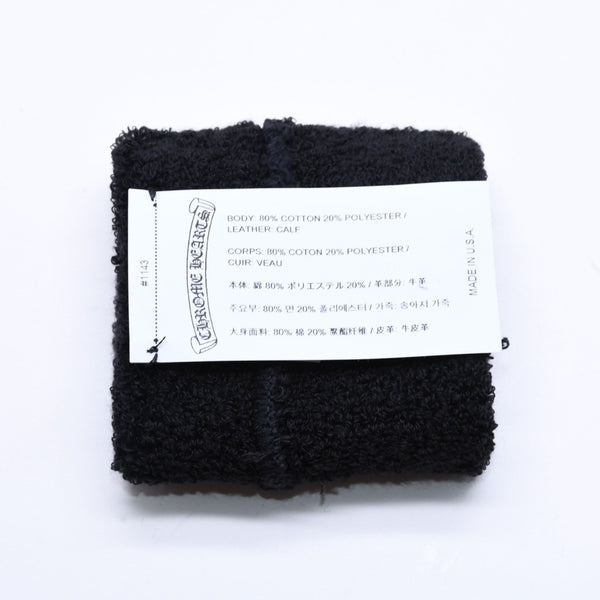 新品未使用 CHROME HEARTS クロムハーツ SWEATBAND WRIST スウェットバンド リストバンド ONE SIZE CHクロスパッチ ハラコ ゼブラ 中古 4a005982